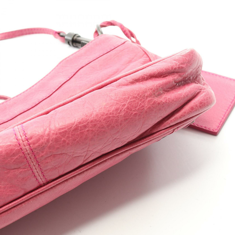BALENCIAGA The Hip 肩挎包 242803 粉紅色皮革 二手 女士-8