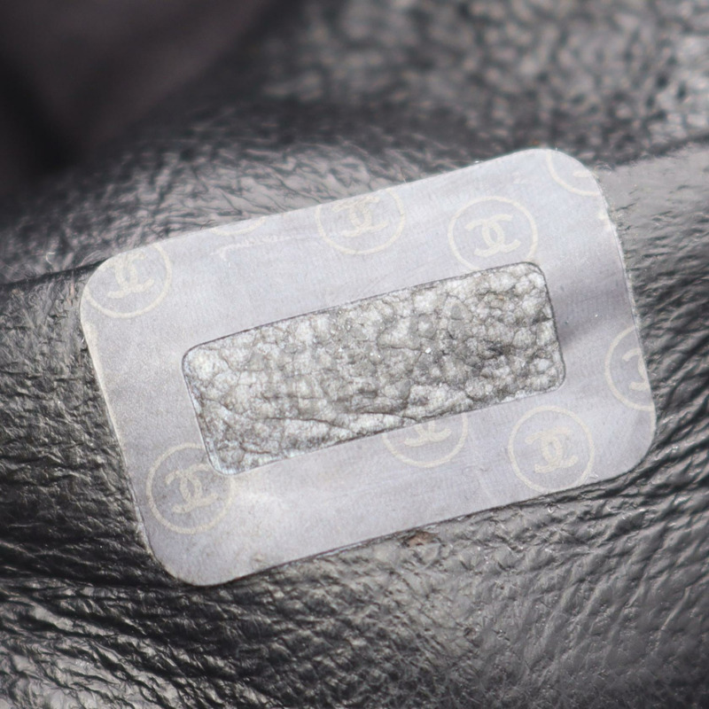 香奈兒 (CHANEL) 絎縫雙肩包，羊皮材質，黑色，二手，女士，金色五金-4