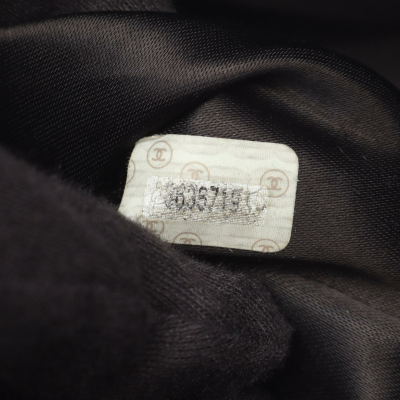 香奈兒 Jumbo COCO 標誌單背包，黑色皮革，二手，女士，金色五金 CC-4