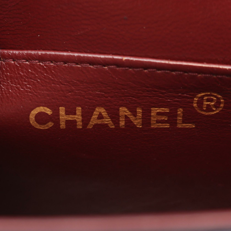 香奈兒 Mademoiselle 迷你鏈條單肩斜挎包，羊皮，海軍藍，金色五金，二手-4