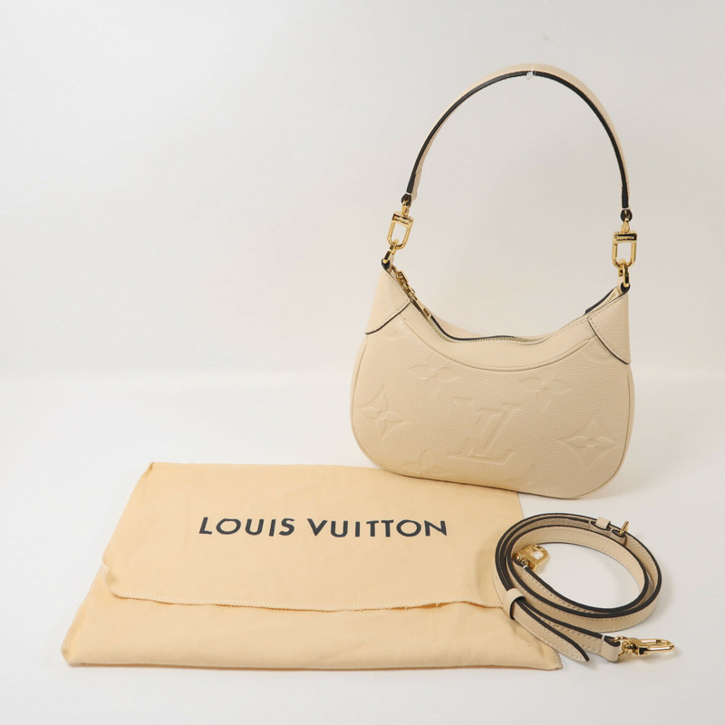 LOUIS VUITTON Monogram Empreinte Bagatelle MM金扣手挽肩背兩用袋-3