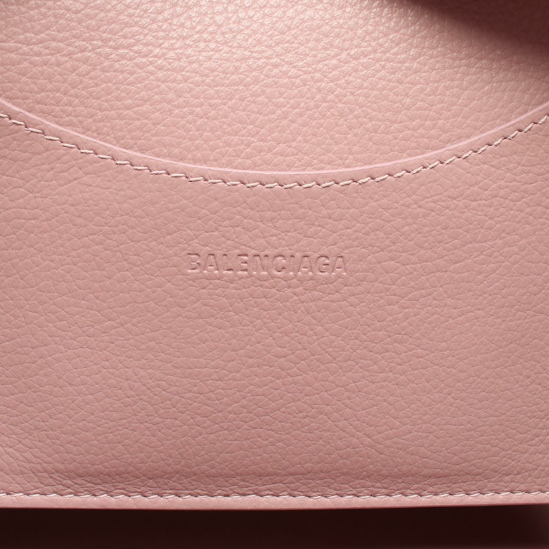 BALENCIAGA Neo Classic City 小號單肩斜背包，粉紅色皮革，二手-3