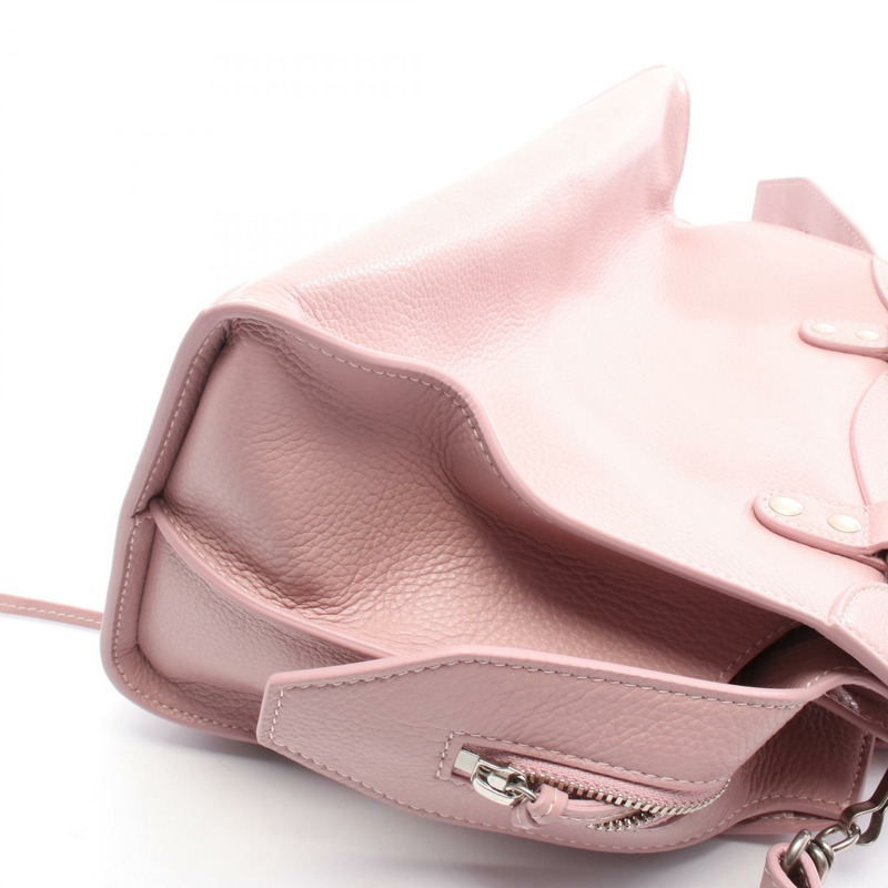 BALENCIAGA Neo Classic City 小號單肩斜背包，粉紅色皮革，二手-5