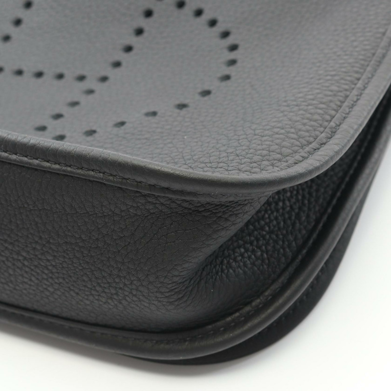 愛馬仕 Evelyne 3 PM 肩挎包 Y Taurillon Clemence 黑色 二手 SHW-5