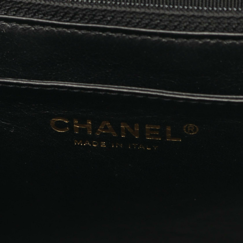 香奈兒 (CHANEL) Matelasse 手提包 A12397 粒面小牛皮 黑色 GHW 二手 女士 CC-3