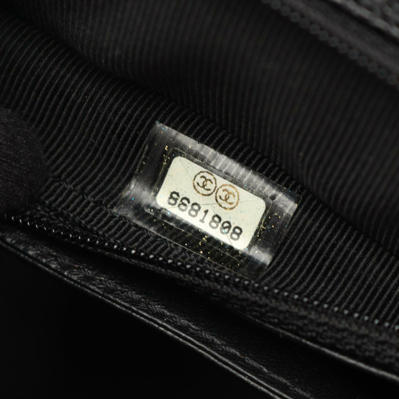 香奈兒 (CHANEL) Matelasse 手提包 A12397 粒面小牛皮 黑色 GHW 二手 女士 CC-4