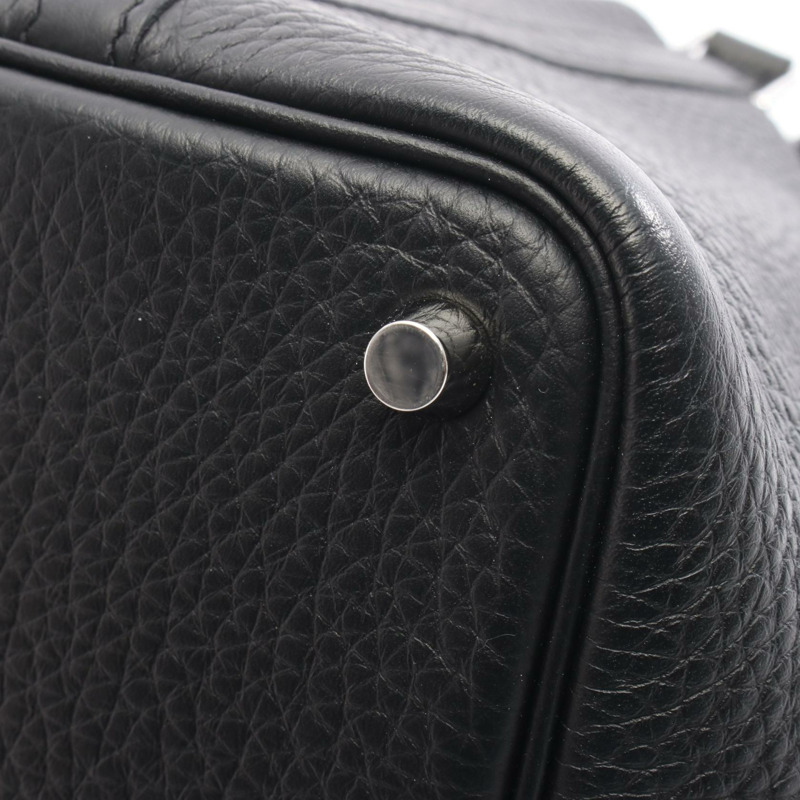 愛馬仕 Picotin Lock PM 手提包，Taurillon Clemence 黑色，二手女士 SHW-6