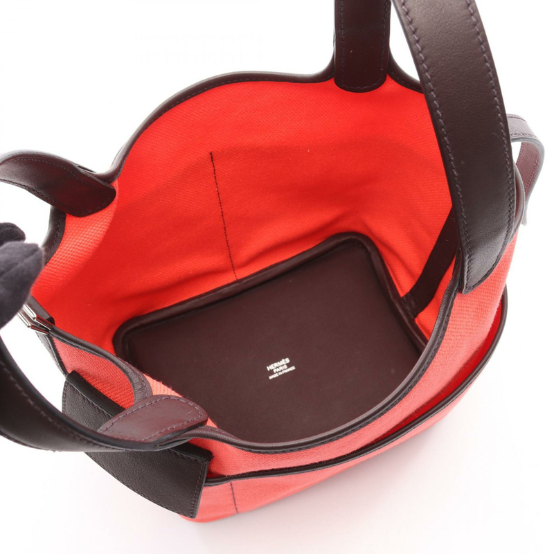 愛馬仕 Picotin Lock PM Cargo 手提包 B 083189CK Toile Goeland Swift SHW-2