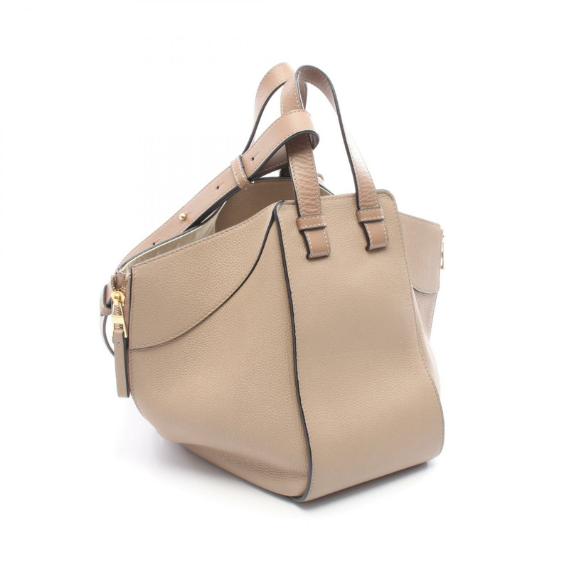 LOEWE Hammock 小號肩斜背包 A538S35X51 皮革 米色 二手-1