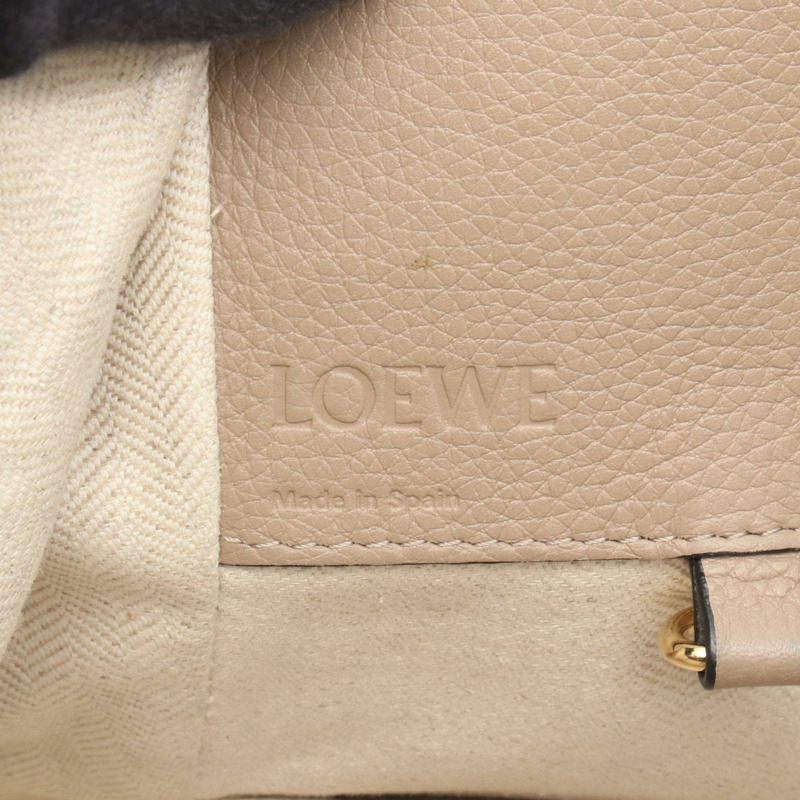 LOEWE Hammock 小號肩斜背包 A538S35X51 皮革 米色 二手-3