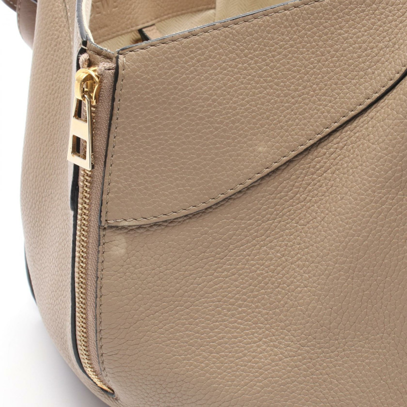 LOEWE Hammock 小號肩斜背包 A538S35X51 皮革 米色 二手-5