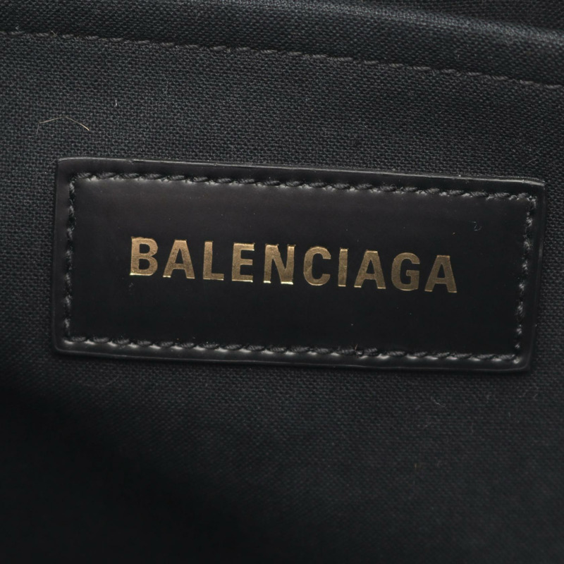 BALENCIAGA HARDWARE S 手提單肩包 671402 帆布皮革 黑色 二手 女士-3