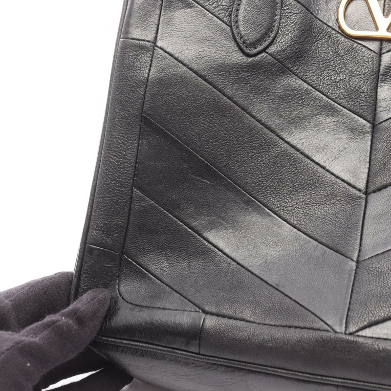 Valentino Garavani La Seine 小號托特包 8W2B0T13PSN_0NO 皮革 黑色 二手-5