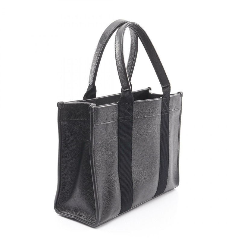 BALENCIAGA HARDWARE TOTE S 單肩包 671402 黑色皮革 二手 女士 logo-1