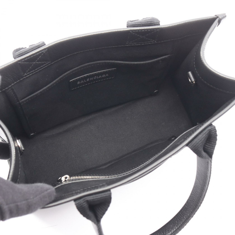 BALENCIAGA HARDWARE TOTE S 單肩包 671402 黑色皮革 二手 女士 logo-2