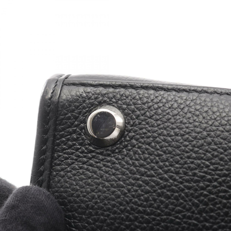 BALENCIAGA HARDWARE TOTE S 單肩包 671402 黑色皮革 二手 女士 logo-6