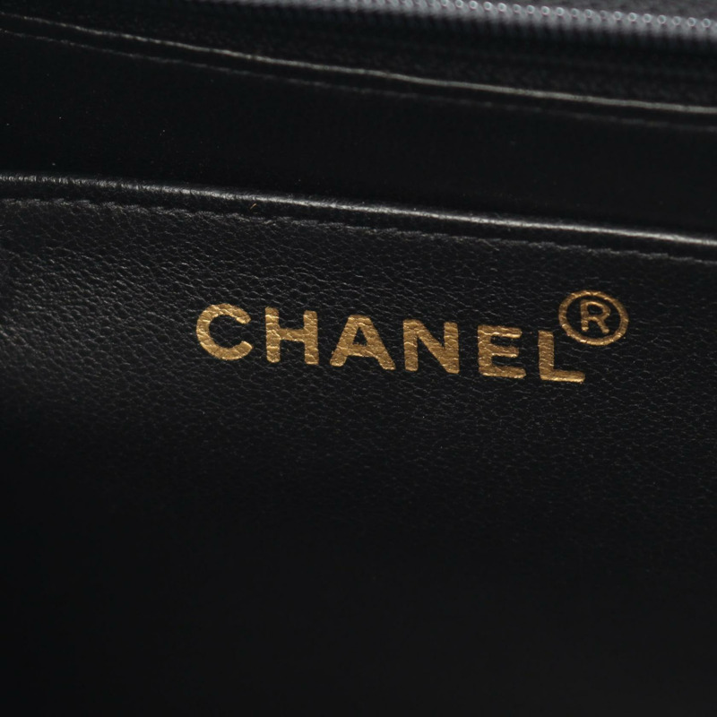 香奈兒鏈條斜背單肩手提包，帆布尼龍材質，灰色，二手，女士，金色五金-3