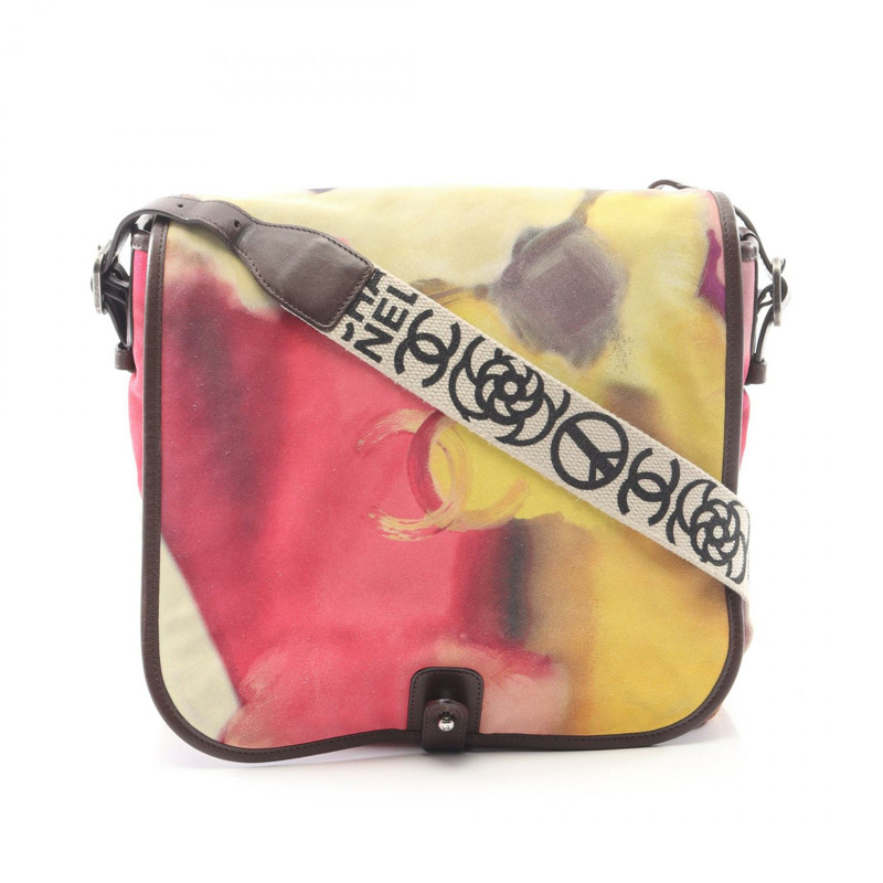 香奈兒 COCO 標誌肩挎包 A90809 棕色多色麂皮二手 CC-0