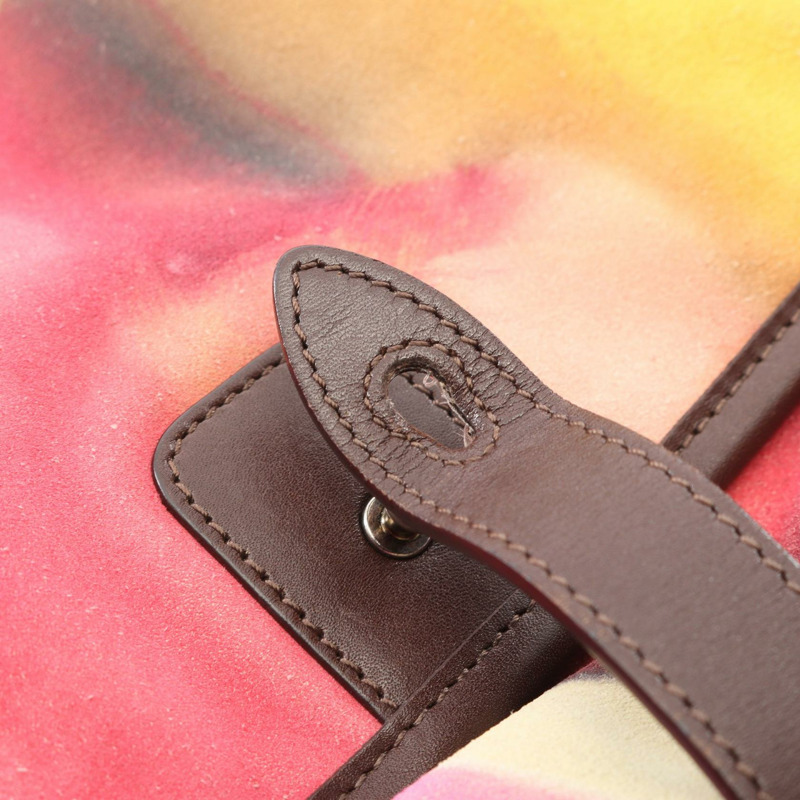 香奈兒 COCO 標誌肩挎包 A90809 棕色多色麂皮二手 CC-8