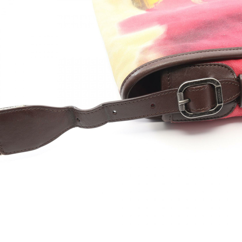 香奈兒 COCO 標誌肩挎包 A90809 棕色多色麂皮二手 CC-9