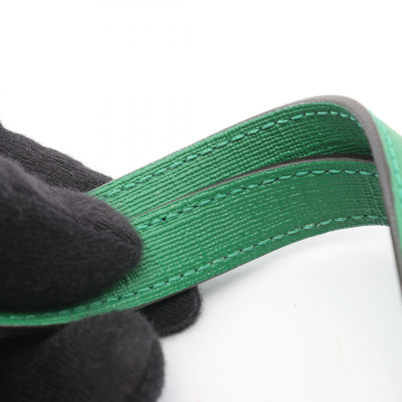 GUCCI 兒童 GG Supreme 手提包 605662 帆布皮革 米色 綠色 二手-4