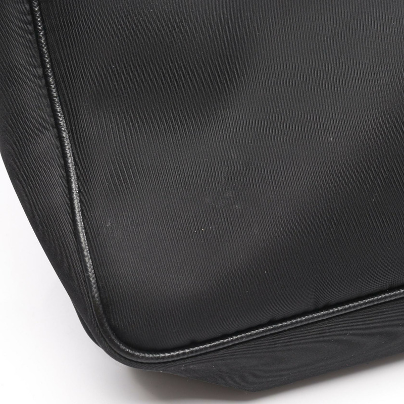 PRADA 肩挎斜背包 2VH113 尼龍 Saffiano 皮革 黑色 二手 男女通用-4