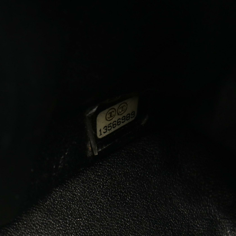 香奈兒 Deca Matelasse 30 單蓋鏈條肩背包，黑色皮革，銀色金屬扣-4