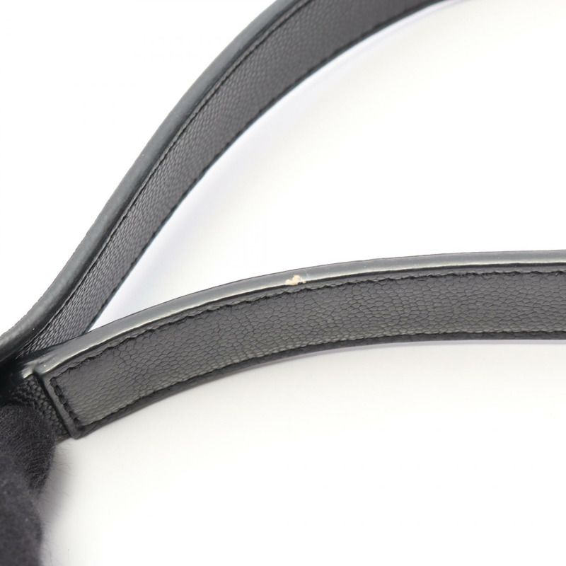 香奈兒 (CHANEL) 絎縫鏈條肩挎包，小牛皮材質，黑色，金色五金，二手女款-8