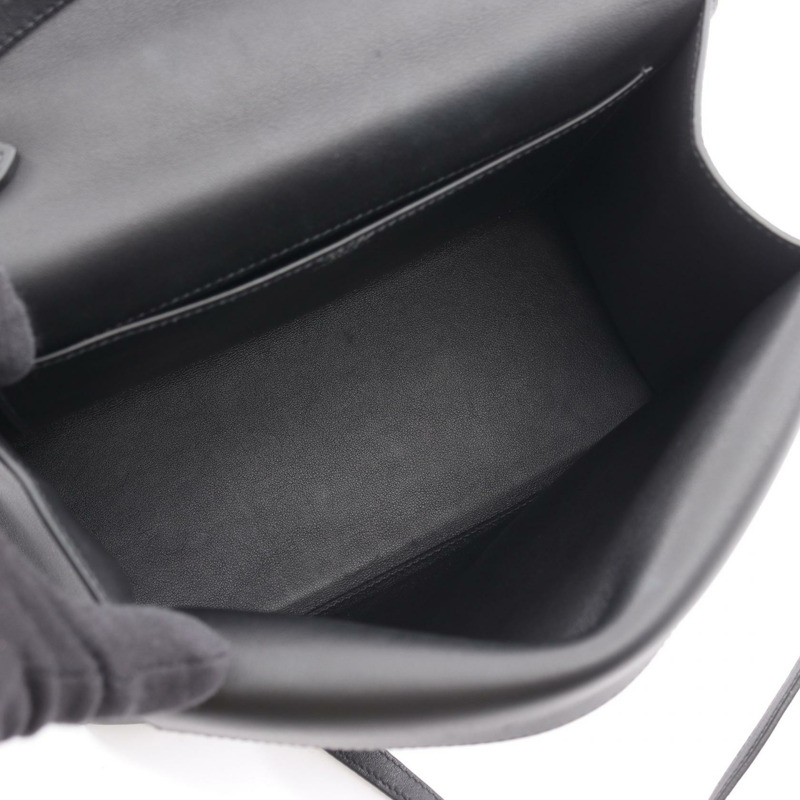 愛馬仕 Boucle Sellier 肩包 B Swift 皮革黑色 SHW-2