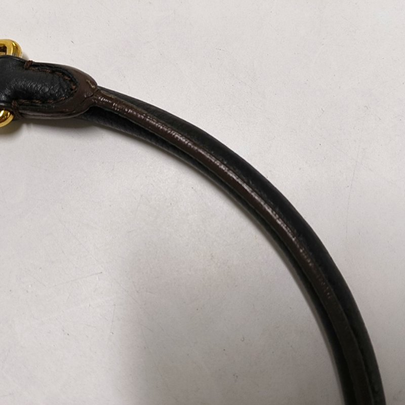 LOUIS VUITTON MAHINA黑色牛皮老花手提包單肩包金色五金-9