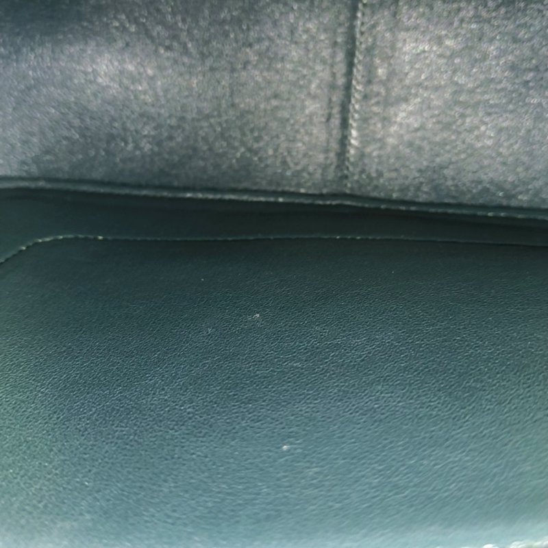 CELINE FRAME中號拼色牛皮單肩包手提包金色五金-12