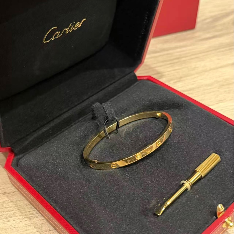 卡地亞love手環 18k 黃金色-2