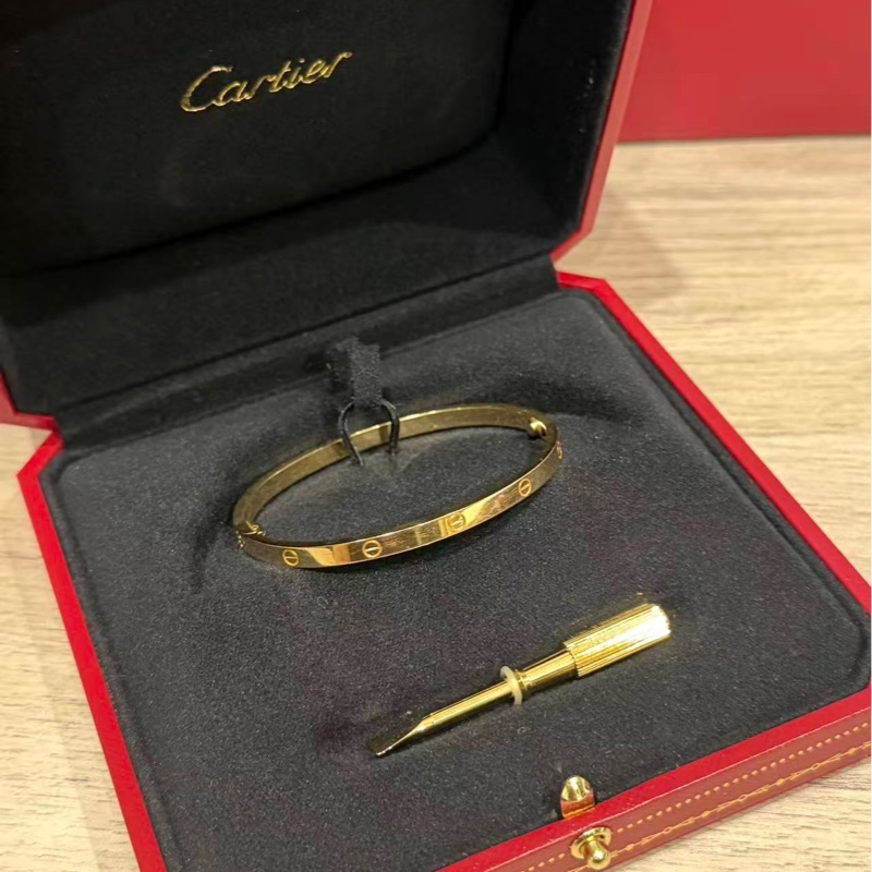 卡地亞love手環 18k 黃金色-3
