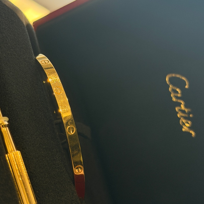 卡地亞love手環 18k 黃金色-5