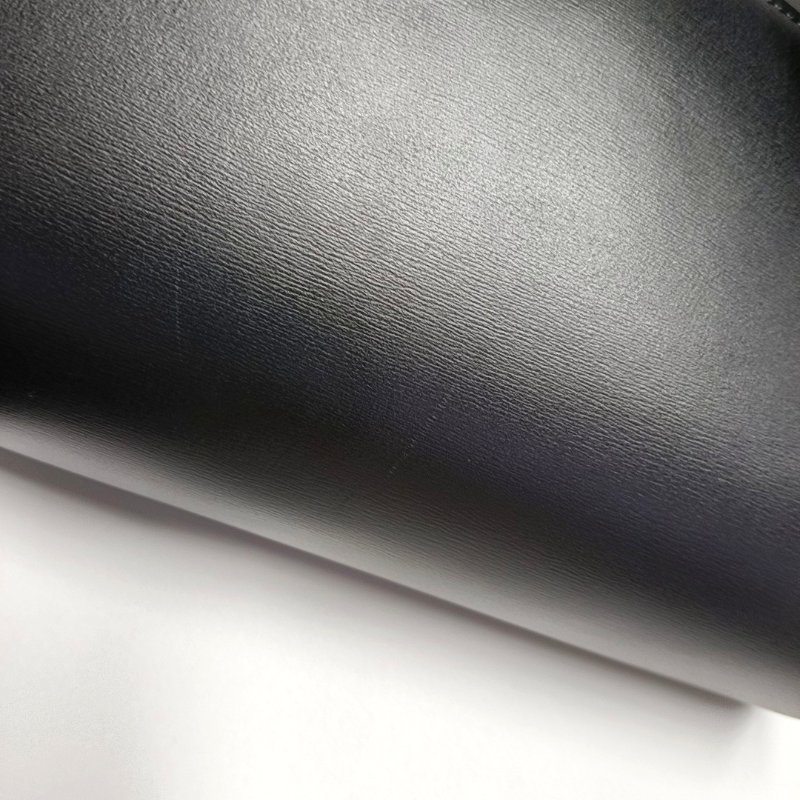 CELINE CLASSIC BOX中號黑色牛皮豆腐包單肩包斜挎包金色五金可拆卸肩帶-8