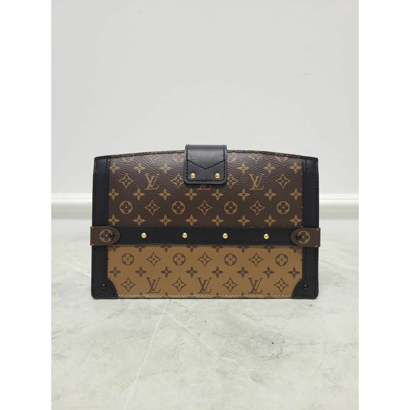【包稅】LOUIS VUITTON Monogram Petite Malle Trunk 手拿單肩包-5