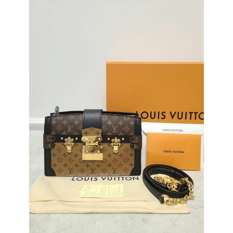 【包稅】LOUIS VUITTON Monogram Petite Malle Trunk 手拿單肩包-7