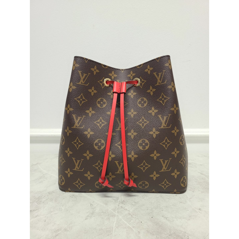 【包稅】LOUIS VUITTON 紅色 Monogram Neonoe 肩背包-0