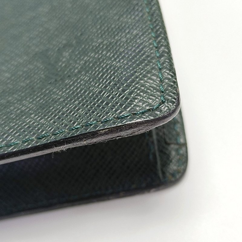 LOUIS VUITTON KOURAD綠色牛皮手提包金色五金中古款-9