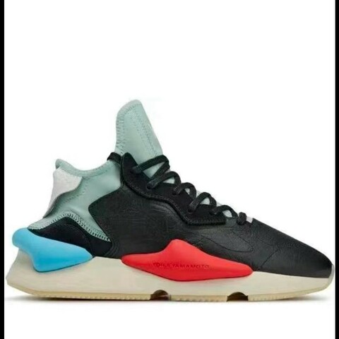 Y-3 Kaiwa 皮革運動鞋 藍紅黑款 UK4.5碼