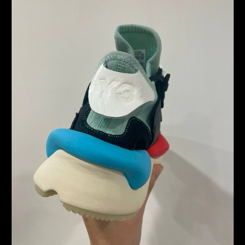 Y-3 Kaiwa 皮革運動鞋 藍紅黑款 UK4.5碼-3