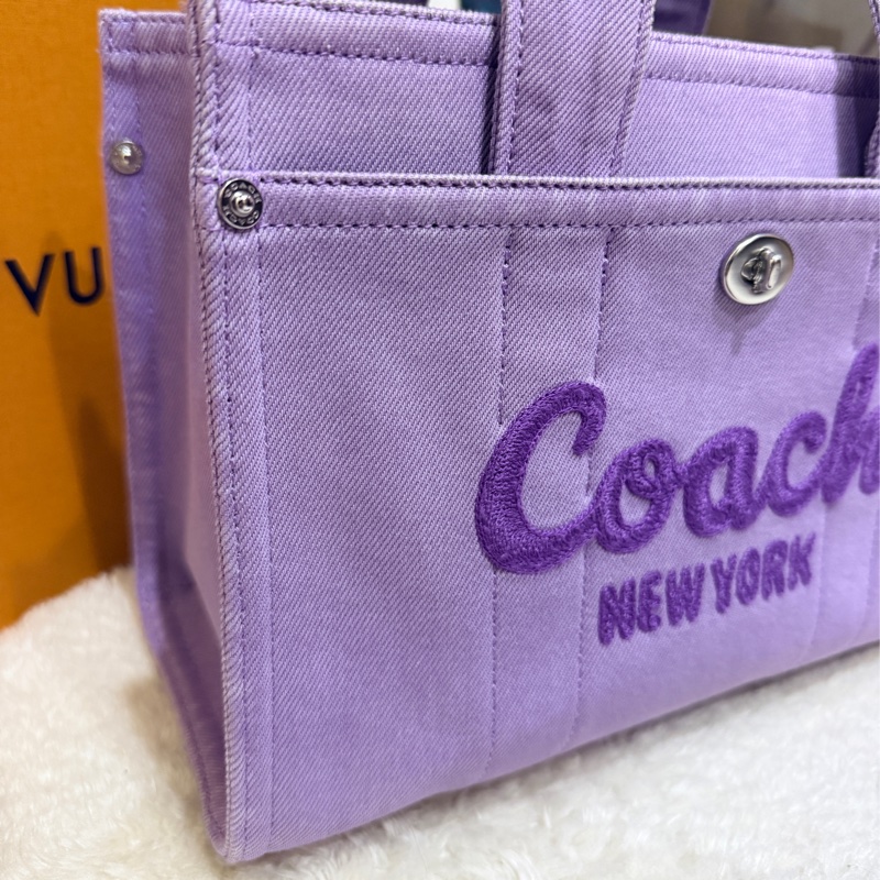 COACH牛仔 斜背包 托特 薰衣草紫 💜紫色控不能錯過的美包-1