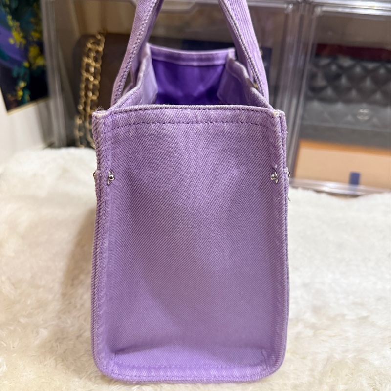 COACH牛仔 斜背包 托特 薰衣草紫 💜紫色控不能錯過的美包-8