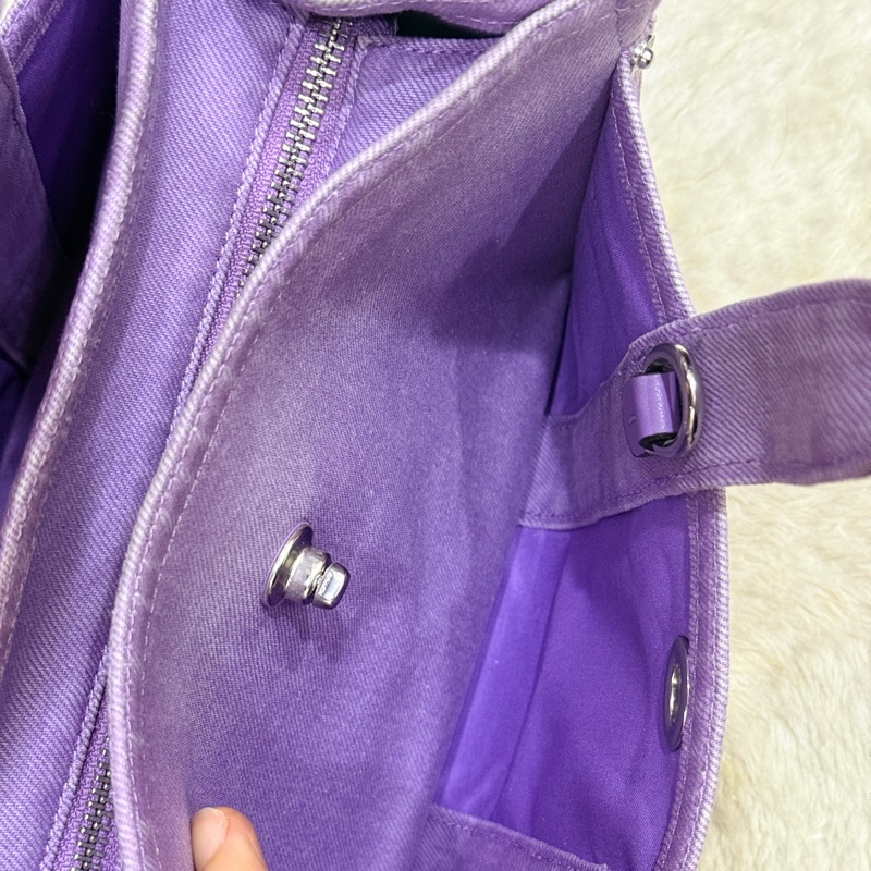 COACH牛仔 斜背包 托特 薰衣草紫 💜紫色控不能錯過的美包-10