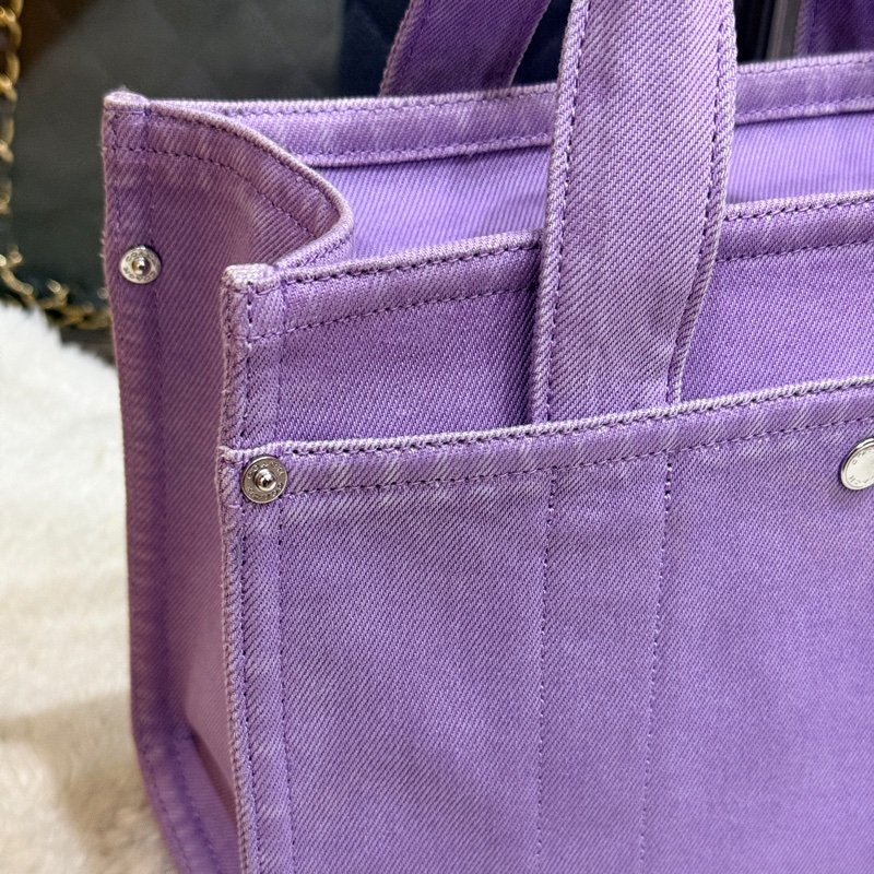 COACH牛仔 斜背包 托特 薰衣草紫 💜紫色控不能錯過的美包-13