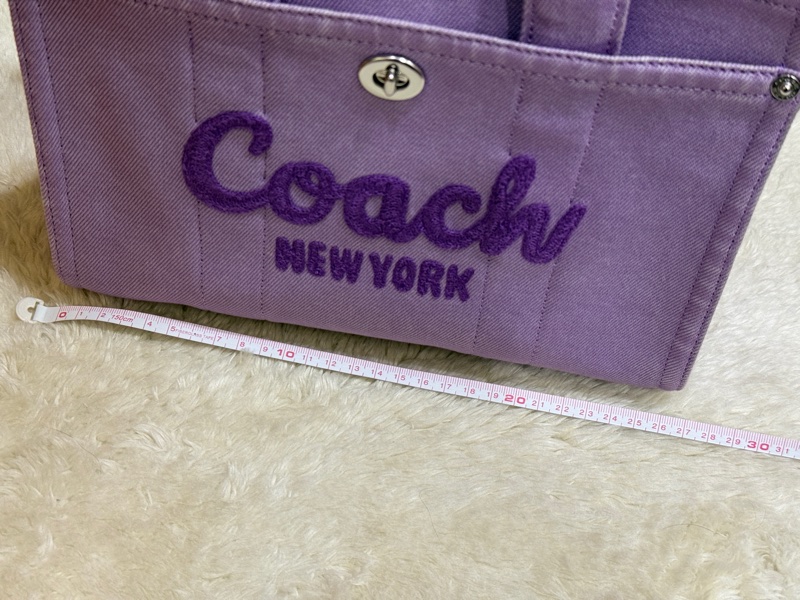 COACH牛仔 斜背包 托特 薰衣草紫 💜紫色控不能錯過的美包-15