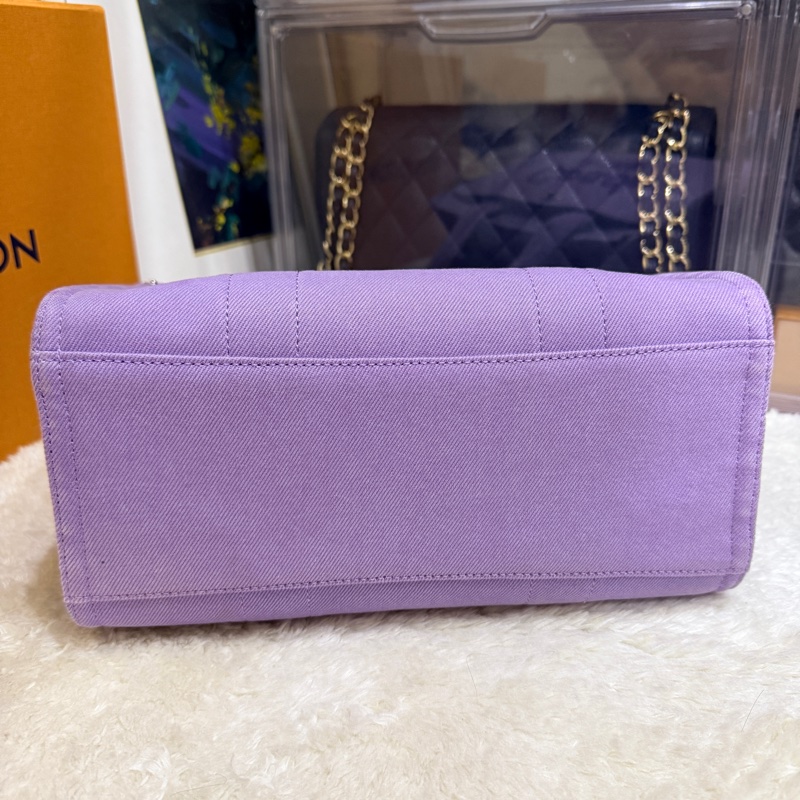 COACH牛仔 斜背包 托特 薰衣草紫 💜紫色控不能錯過的美包-21