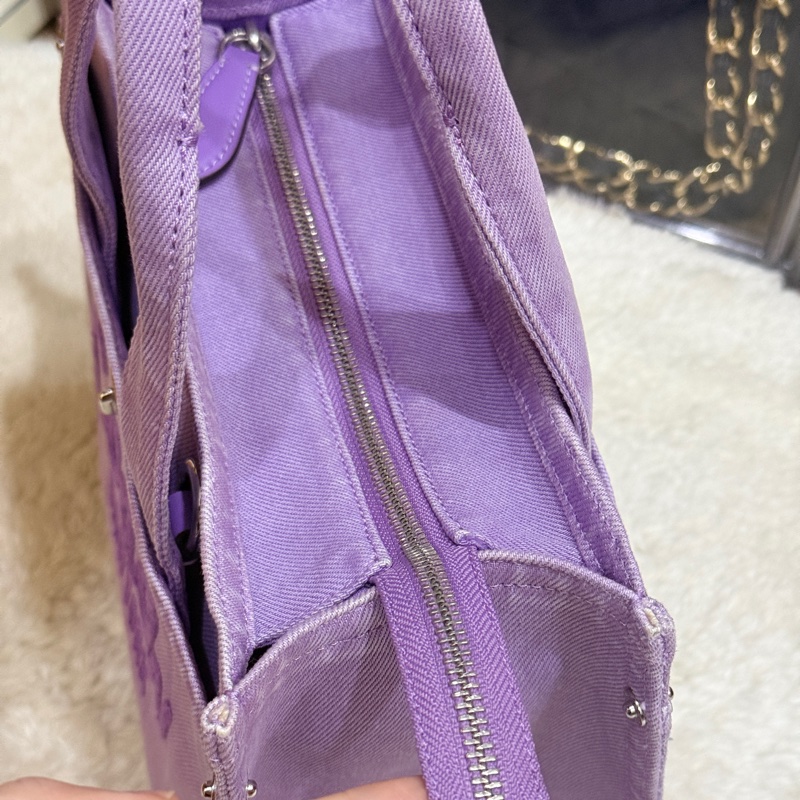 COACH牛仔 斜背包 托特 薰衣草紫 💜紫色控不能錯過的美包-25