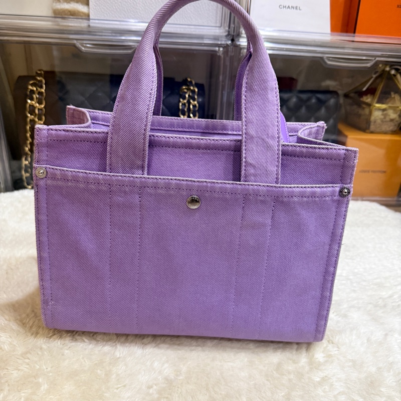 COACH牛仔 斜背包 托特 薰衣草紫 💜紫色控不能錯過的美包-46