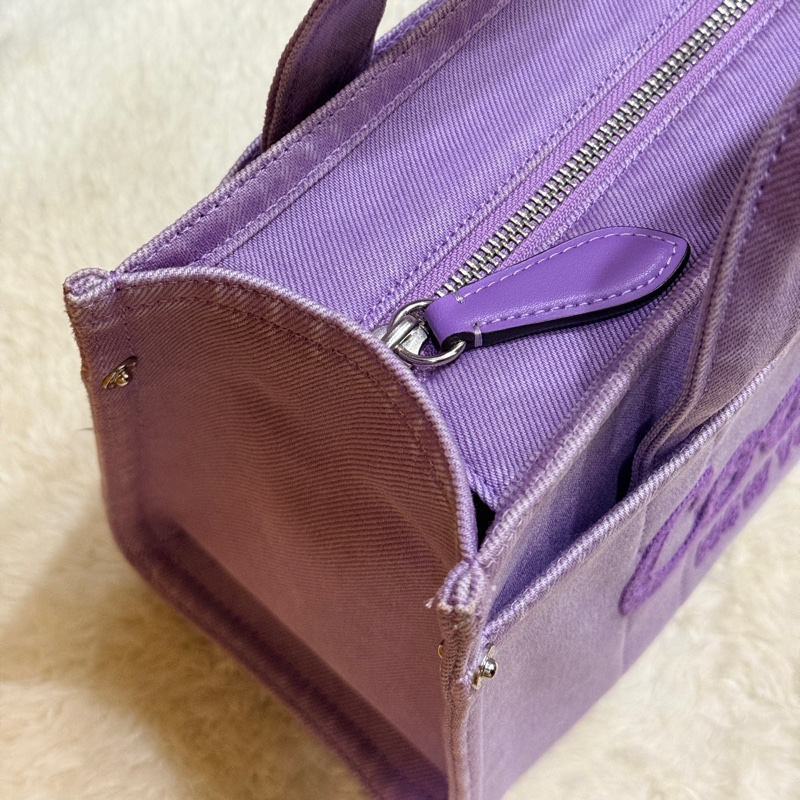 COACH牛仔 斜背包 托特 薰衣草紫 💜紫色控不能錯過的美包-54